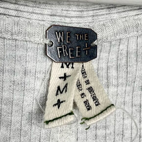 We the Free waffle knit thermal side slit tunic - size medium - Picture 3 of 8